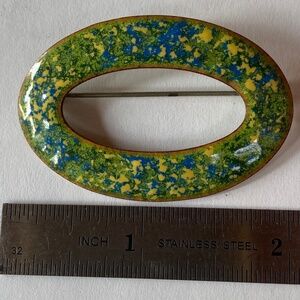 Vintage enamel brooch